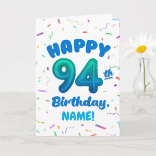 Carte d'anniversaire personnalisée avec numéro de