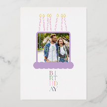 Carte d'anniversaire personnalisée avec photo de g