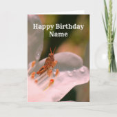 Carte d'anniversaire personnalisée Azalea And Gras (Devant)