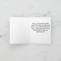 Carte d'anniversaire personnalisée, Caniche jouet