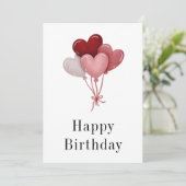 Carte d'anniversaire personnalisée, Carte d'annive (Debout devant)