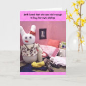 Carte d'anniversaire personnalisée d'adolescente - (Fleur jaune)