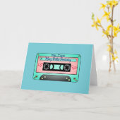 Carte d'anniversaire personnalisée de bande de (Fleur jaune)