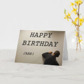 Carte d'anniversaire personnalisée de Barack Obama (Fleur jaune)