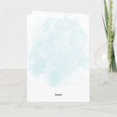 Carte d'anniversaire personnalisée de crabe mignon (Dos)