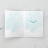Carte d'anniversaire personnalisée de crabe mignon (Intérieur)