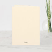Carte d'anniversaire personnalisée de girafe migno (Dos)