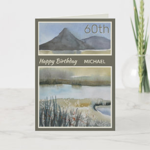 Carte d'anniversaire personnalisée de la 60e Monta