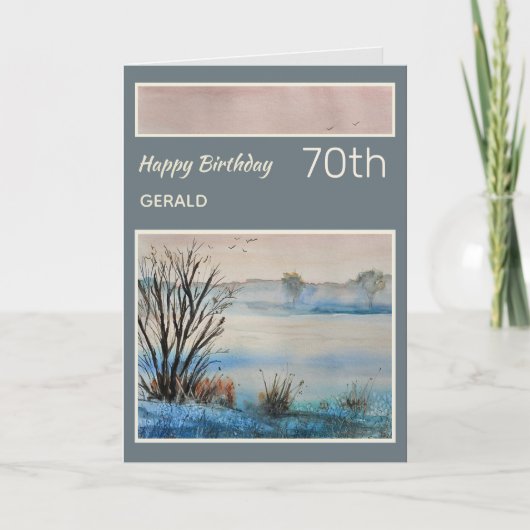 Carte d'anniversaire personnalisée de la 70e Pitto (Devant)