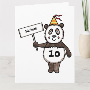 Carte d'anniversaire personnalisée de la fête du P