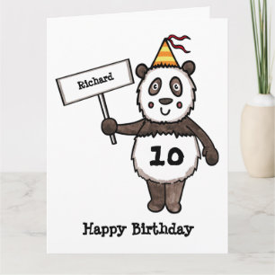 Carte d'anniversaire personnalisée de la fête du P
