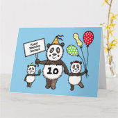 Carte d'anniversaire personnalisée de la fête du P (Fleur jaune)