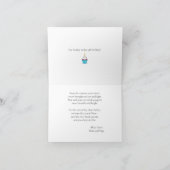 Carte d'anniversaire personnalisée de la licorne A (Intérieur)