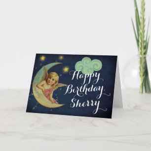 Carte d'anniversaire personnalisée de la Lune céle