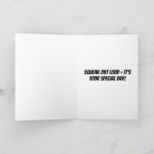 Carte d'anniversaire personnalisée de la souris (Intérieur)