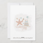 Carte d'anniversaire personnalisée de la Starfish (Dos)