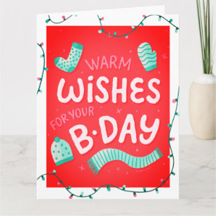 Carte d'anniversaire personnalisée de la typograph