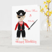 Carte d'anniversaire personnalisée de l'enfant (Fleur jaune)