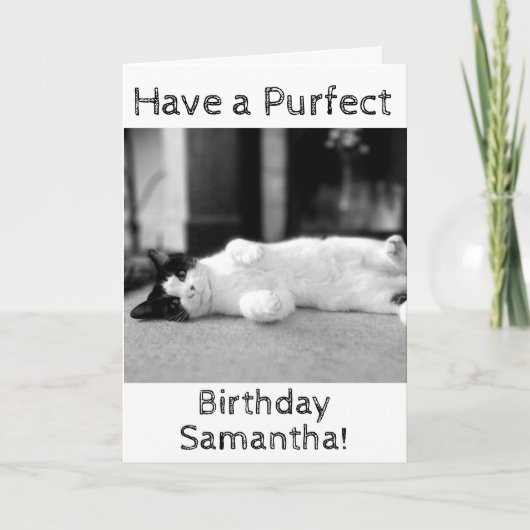 Carte d'anniversaire personnalisée de Purfect (Devant)
