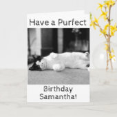 Carte d'anniversaire personnalisée de Purfect (Fleur jaune)