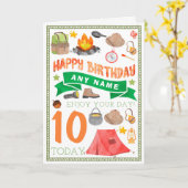 Carte d'anniversaire personnalisée de tente de (Fleur jaune)