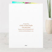 Carte d'anniversaire PERSONNALISÉE du base-ball, (Dos)