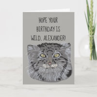 Carte d'anniversaire personnalisée du chat de Pall