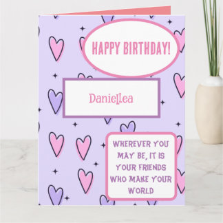 Carte d'anniversaire personnalisée du meilleur ami
