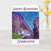 Carte d'anniversaire personnalisée du monastère gr (Fleur jaune)