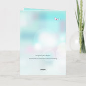 Carte d'anniversaire personnalisée en fleurs de ce (Dos)