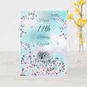 Carte d'anniversaire personnalisée en fleurs de ce (Fleur jaune)