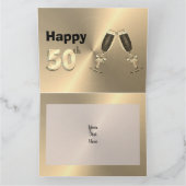 Carte d'anniversaire personnalisée en or pour frèr (Intérieur)