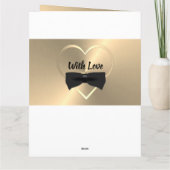 Carte d'anniversaire personnalisée en or pour homm (Dos)