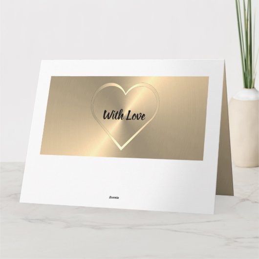 Carte d'anniversaire personnalisée en or pour un h (Dos)