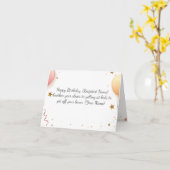 Carte d'anniversaire personnalisée et heureuse (Fleur jaune)