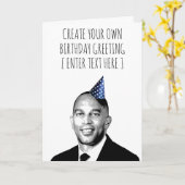 Carte d'anniversaire personnalisée Hakeem Jeffries (Fleur jaune)
