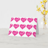 CARTE D'ANNIVERSAIRE PERSONNALISÉE "KATIE" (Fleur jaune)