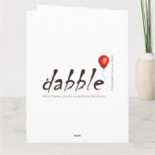 Carte d'anniversaire personnalisée - Lapin adorabl (Dos)