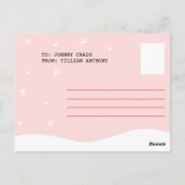 Carte d'anniversaire personnalisée - Manchot illus (Dos)