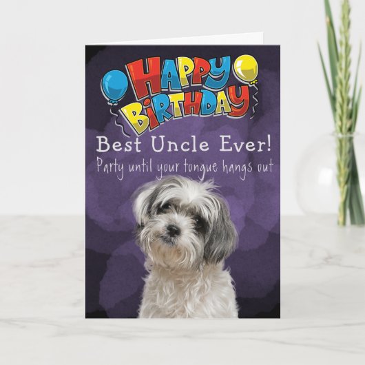 Carte d'anniversaire personnalisée Meilleur oncle (Devant)