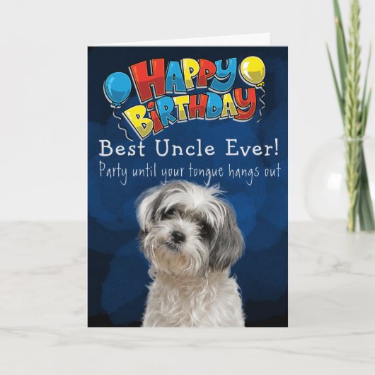 Carte d'anniversaire personnalisée Meilleur oncle (Devant)