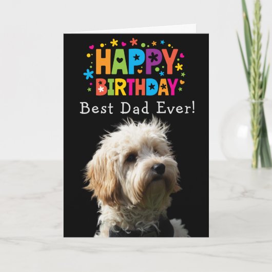 Carte d'anniversaire personnalisée Meilleur papa j (Devant)