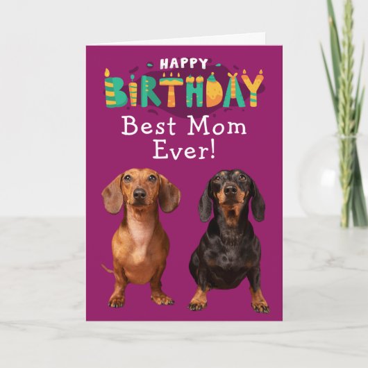 Carte d'anniversaire personnalisée Meilleure Maman (Devant)