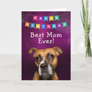 Carte d'anniversaire personnalisée Meilleure maman