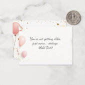 Carte d'anniversaire personnalisée – Message perso (Devant/Arrière en situation)