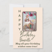 Carte d'anniversaire personnalisée moderne (Devant)