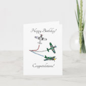 Carte d'anniversaire personnalisée Mustangs (Devant)