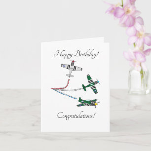 Carte d'anniversaire personnalisée Mustangs