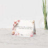 Carte d'anniversaire personnalisée - Nom personnal (Dos)