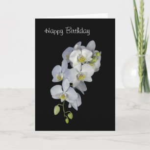 Carte d'anniversaire personnalisée Orchid Garland